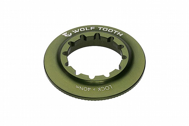 Wolf Tooth Components Centerlock Internal Rotor Lockring Olive