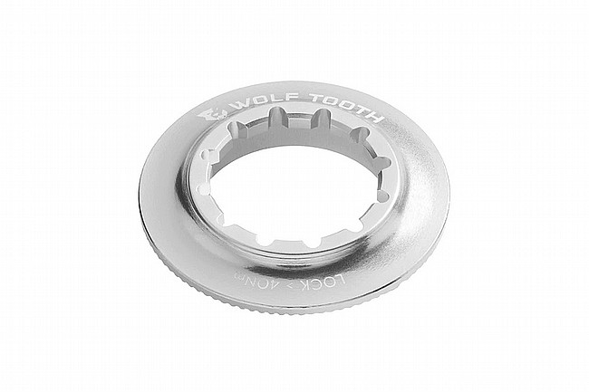 Wolf Tooth Components Centerlock Internal Rotor Lockring Raw Silver