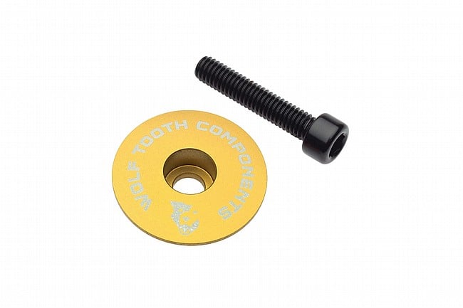 Wolf Tooth Components Ultralight Stem Cap and Bolt Gold