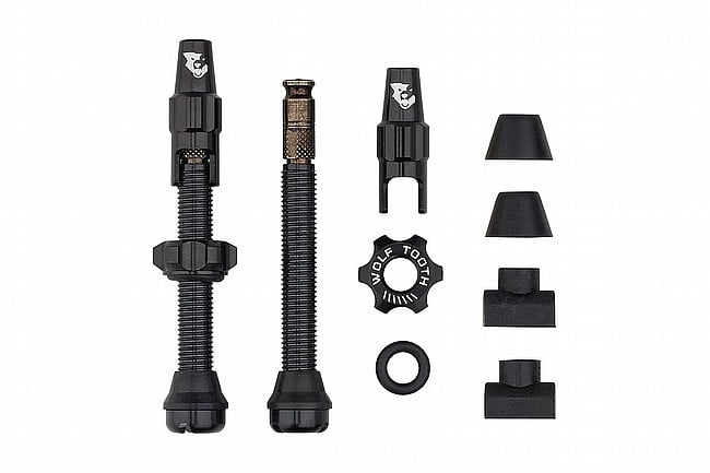 Wolf Tooth Components Clik Tubeless Valve Stems Black