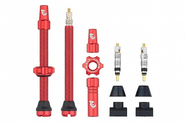 Wolf Tooth Components Tubeless Valve Stems Red