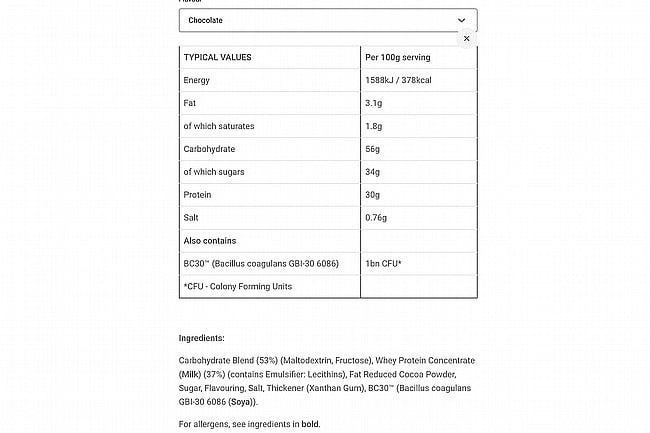Science In Sport Beta Recovery Powder 1.5kg (15 Servings) Chocolate