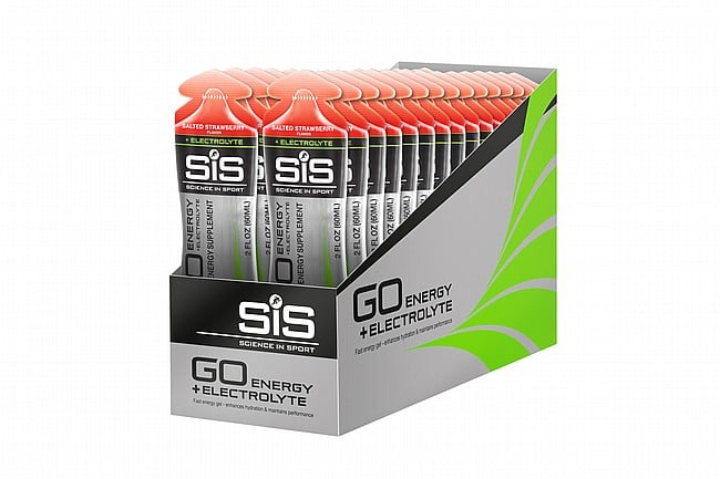 Science In Sport GO Energy + Electrolytes Gel 60ml (30 pack) Salted Strawberry