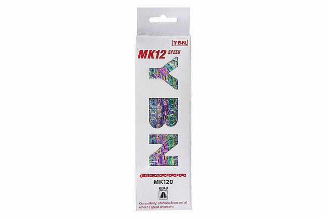 YBN MK120 12-Speed Flattop Road Chain Rainbow