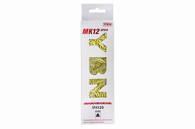 YBN MK120 12-Speed Flattop Road Chain Gold