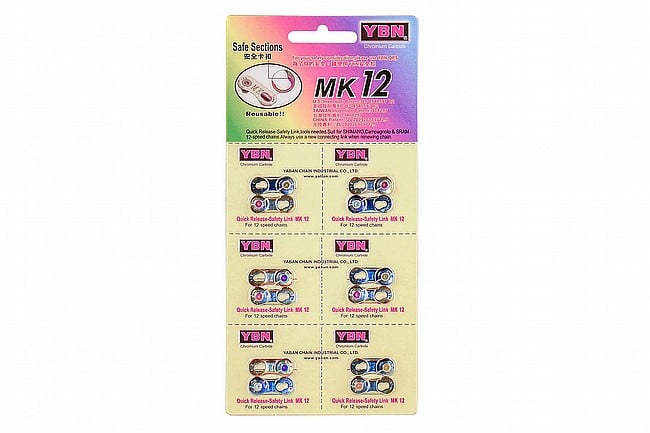 YBN MK12 12/13-Speed Flattop Master Links Rainbow