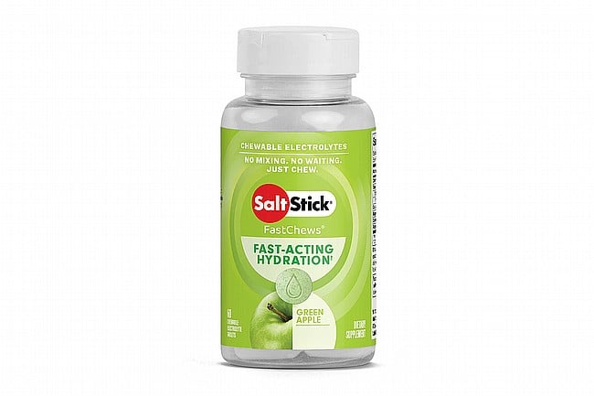 SaltStick Fastchews Chewable Electrolyte Tablets (60 Tabs) Green Apple 