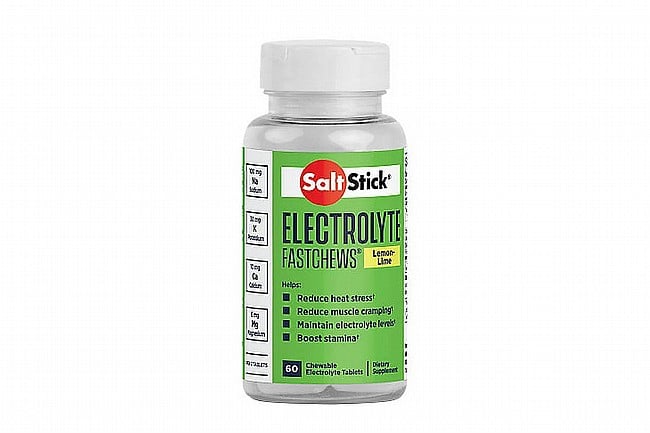 SaltStick Fastchews Chewable Electrolyte Tablets (60 Tabs) Lemon Lime 