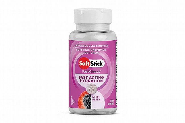 SaltStick Fastchews Chewable Electrolyte Tablets (60 Tabs) Mixed Berry 