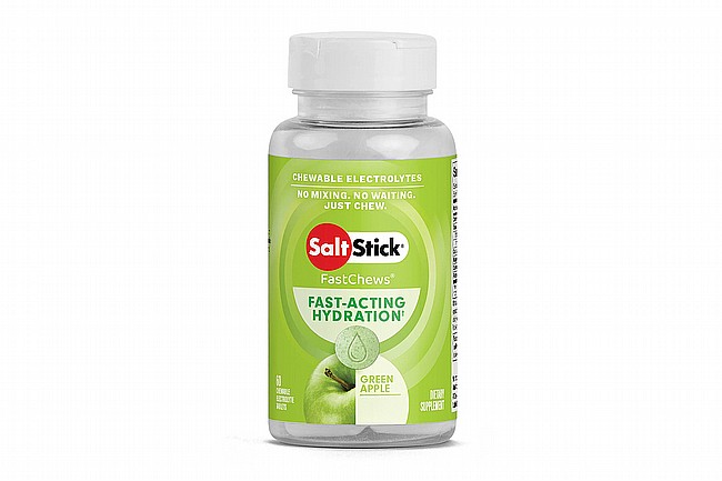 SaltStick Fastchews Chewable Electrolyte Tablets (60 Tabs) Green Apple 