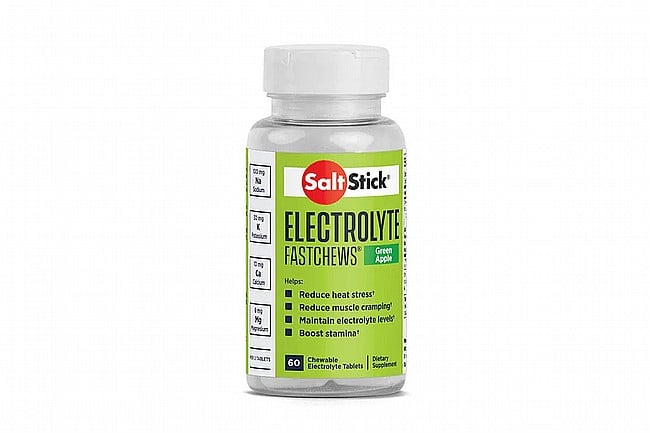 SaltStick Fastchews Chewable Electrolyte Tablets (60 Tabs) Green Apple 