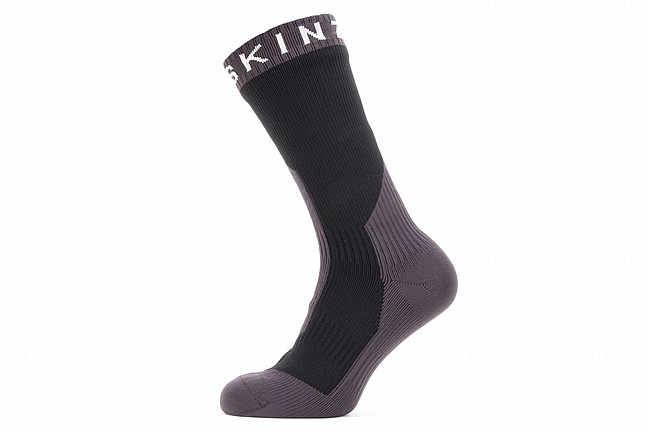 SealSkinz Stanfield Waterproof Extreme Cold Weather Mid Sock Black/Grey/White