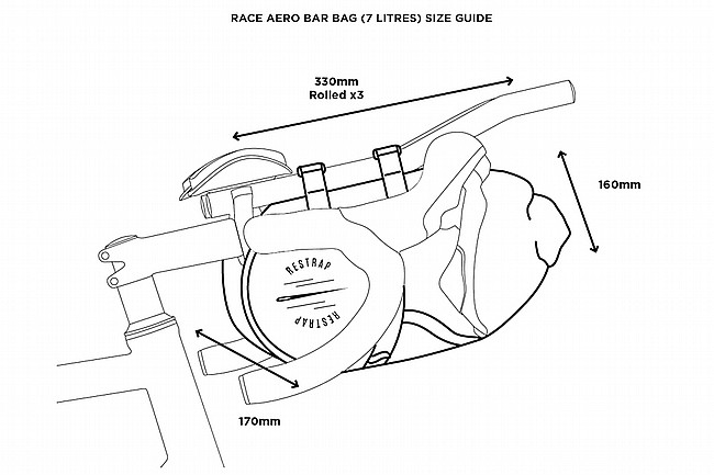 Restrap Race Aero Bar Bag (7.0L) 