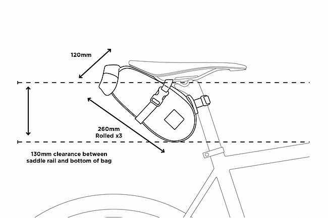 Restrap Saddle Pack Black (2.5L)