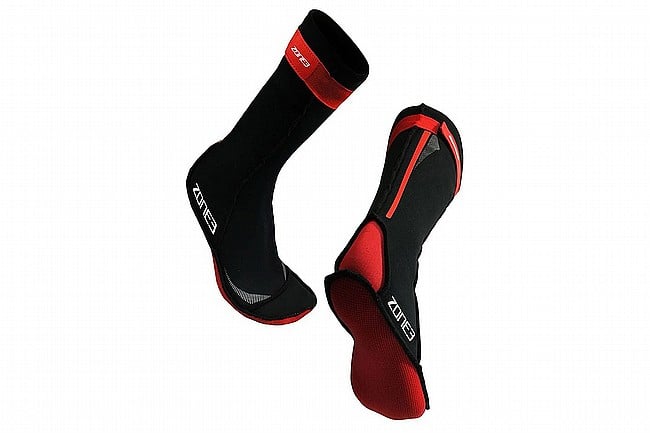 ZONE3 Neoprene Swim Socks  Black/Red