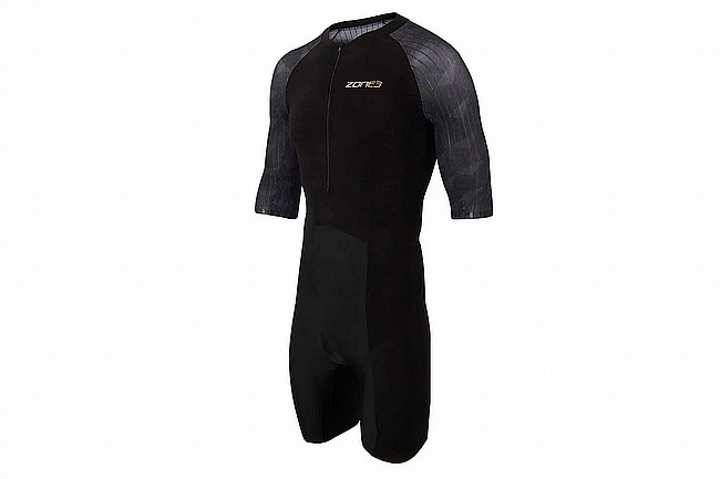 ZONE3 Mens Lava Short Sleeve Trisuit Black/Gold