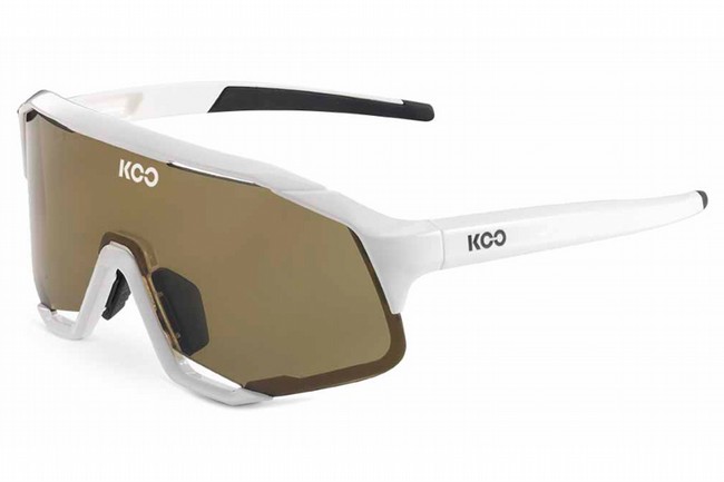 KOO Demos Sunglasses  White Brown/Brown Lenses