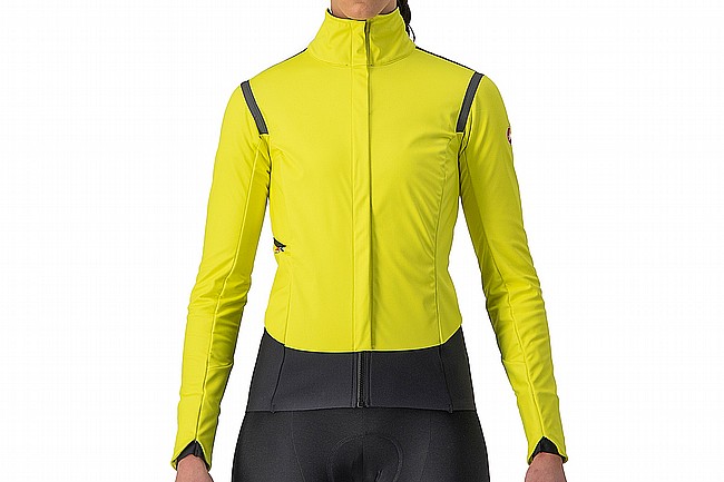 Castelli Womens Alpha RoS 2 Jacket (2022) Lime Light Fluo/Dark Gray