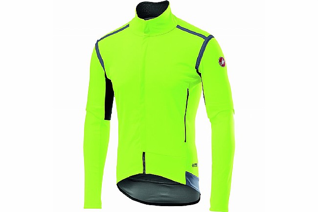 Castelli Mens Perfetto RoS Convertible Jacket Yellow Fluo