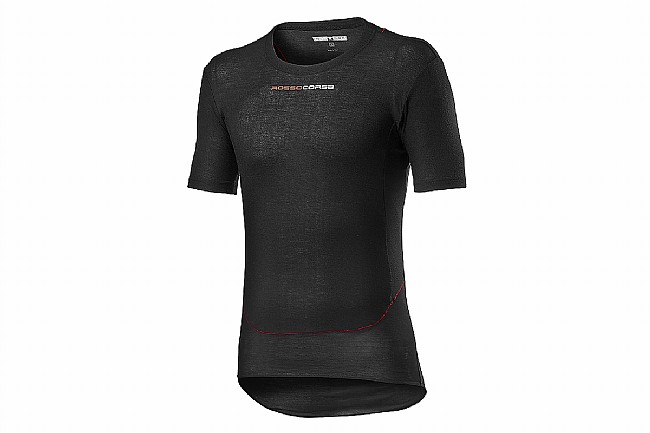 Castelli Mens Prosecco Tech Short Sleeve Baselayer Black