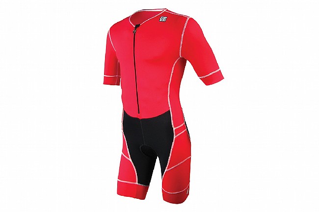 De Soto Mens Mobius Short Sleeve Tri Suit Red