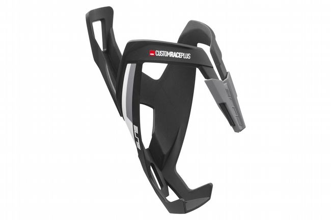 Elite Custom Race Plus Bottle Cage Matte Black/White Graphic