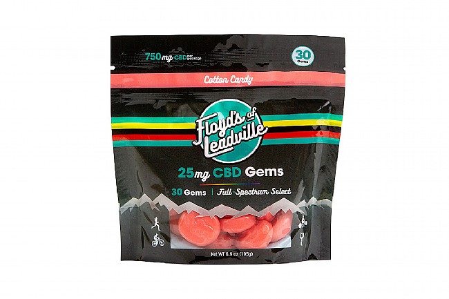 Floyds of Leadville Full Spectrum CBD Gems  Cotton Candy, 30-Count Pack: 25mg