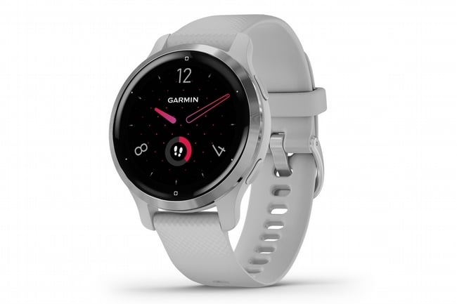 Garmin Venu 2S GPS Smartwatch Silver Bezel w/Mist Gray/Silicone Band