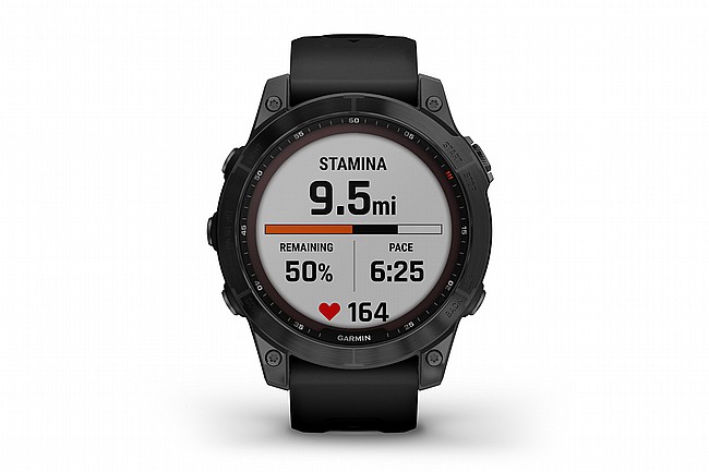 Garmin Fenix 7 Sapphire Solar Titanium GPS Watch Stamina Tracking