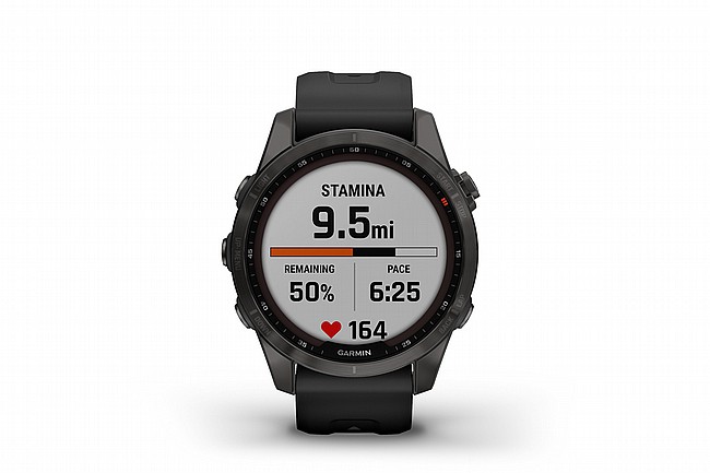 Garmin Fenix 7S Sapphire Solar GPS Watch Stamina Tracking