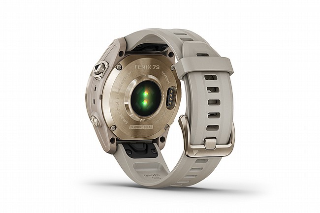 Garmin Fenix 7S Sapphire Solar GPS Watch Cream Gold Titanium/Light Sand Band