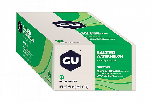 GU Energy Gels (Box of 24) Salted Watermelon (with caffeine)