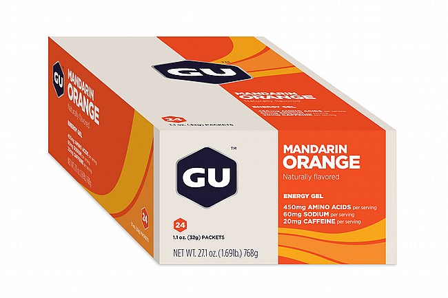 GU Energy Gels (Box of 24) Mandarin Orange (with caffeine)