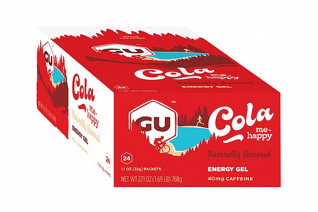 GU Energy Gels (Box of 24) Cola Me Happy (with caffeine)
