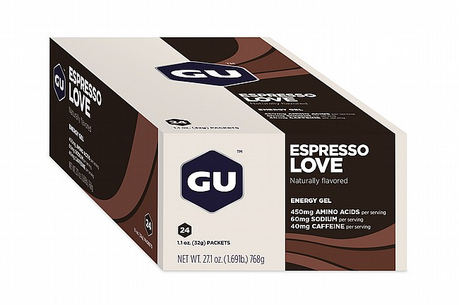 GU Energy Gels (Box of 24) Espresso Love (double caffeine)