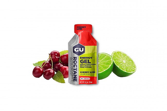 GU Roctane Energy Gel (Box of 24) Cherry Lime w/35mg of Caffeine