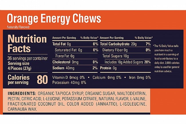 GU Energy Chews (Box of 18 Sticks) GU Energy Chews (Box of 18)