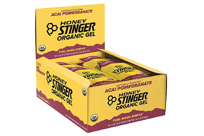 Honey Stinger Organic Energy Gels (Box of 24) Acai/Pomegranate