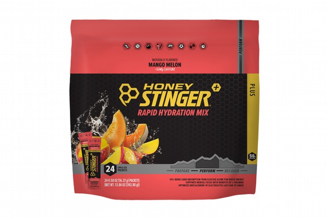 Honey Stinger Rapid Hydration (24 Servings)  Perform - Mango Melon w/ Caffeine 