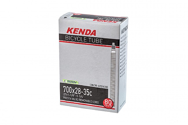 Kenda Standard 700c Presta Valve Tube 80mm - 700 x 28-35c - Removable Core