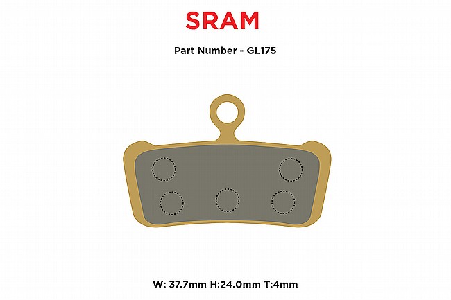 MTX Braking Gold Label HD Brake Pads SRAM G2/Guide ALL		