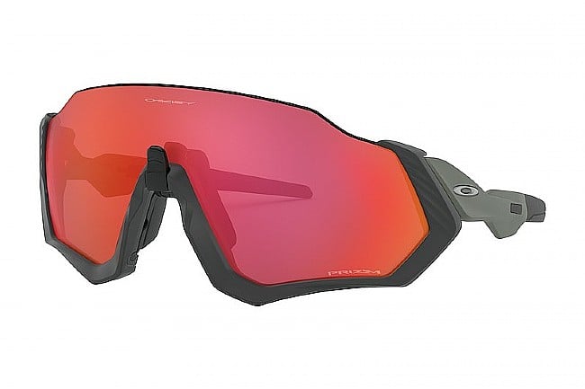 Oakley Flight Jacket Sunglasses Matte Steel - Prizm Trail Torch