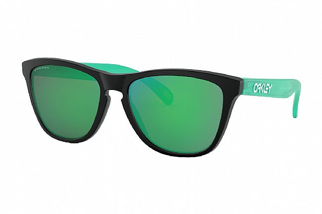 Oakley Origins Frogskins Sunglasses Matte Black/Celeste - PRIZM Jade