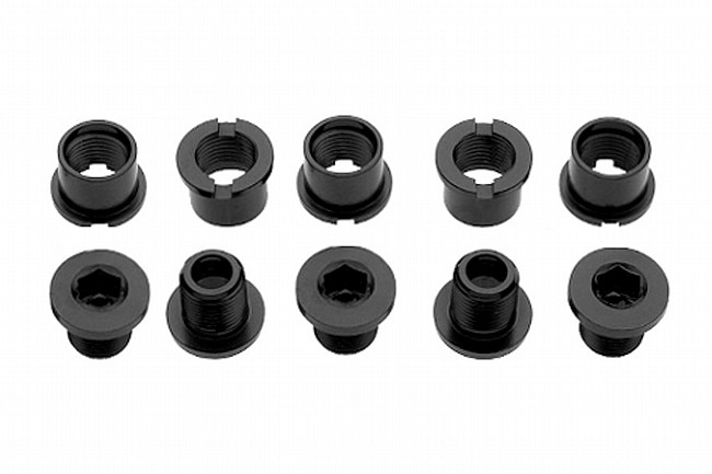 Problem Solvers Single Chainring Bolts Black - Alloy