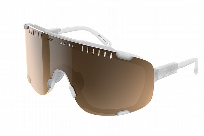 POC Devour Sunglasses Transparent Crystal-Brown/Silver Mirror