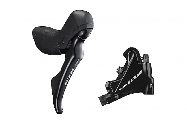 Shimano 105 ST-R7020 Shifter with BR-R7070 Disc Brake  Left/Front, Flat Mount 