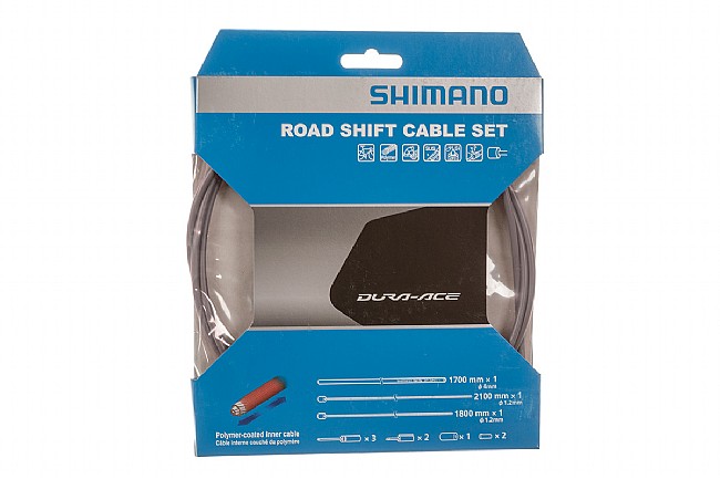 Shimano Polymer Coated Shift Cable Set Grey