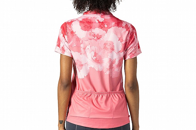 Terry Womens Actif Jersey - Plus Size Flower Fade/ Coral