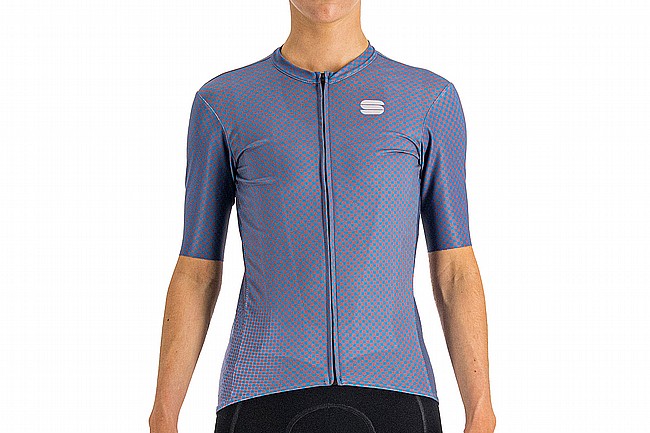 Sportful Womens Checkmate Jersey Berry Blue Mauve