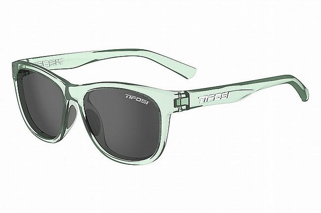 Tifosi Swank Sunglasses Bottle Green - Smoke Polarized Lenses